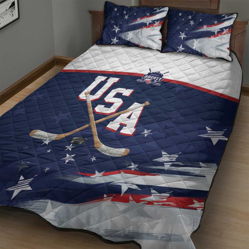 USA Ice Hockey Quilt Bed Set American Power 2026 Edition