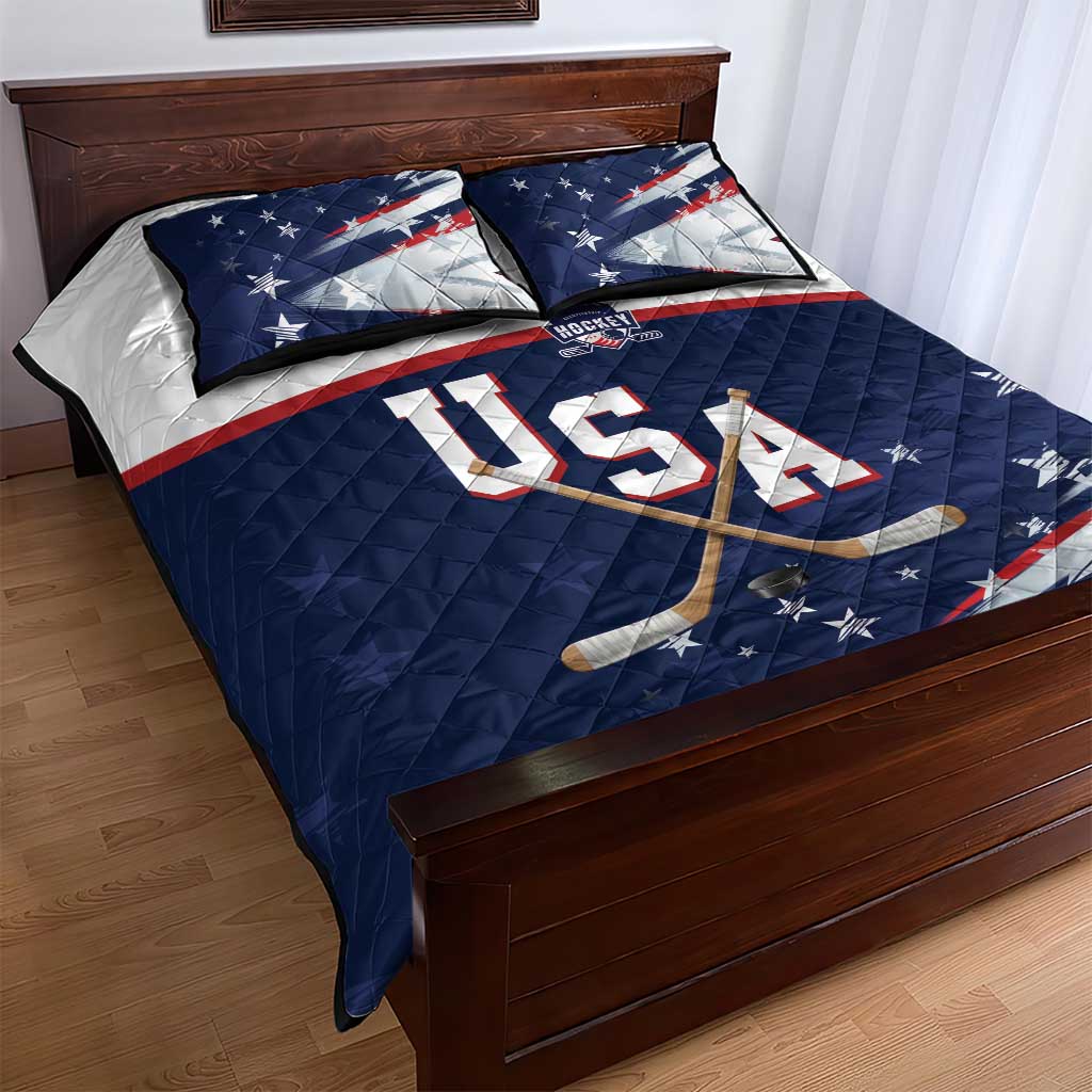USA Ice Hockey Quilt Bed Set American Power 2026 Edition