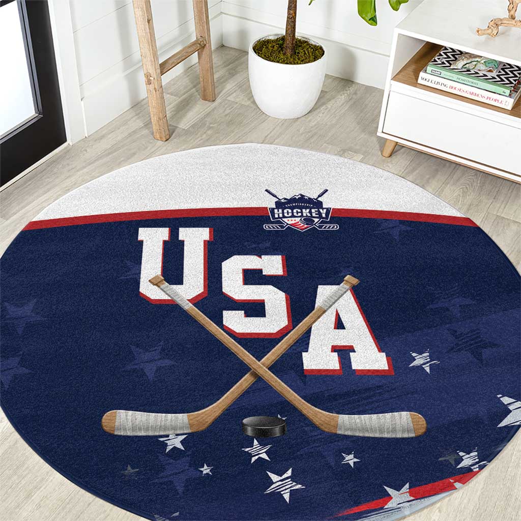 USA Ice Hockey Round Carpet American Power 2026 Edition