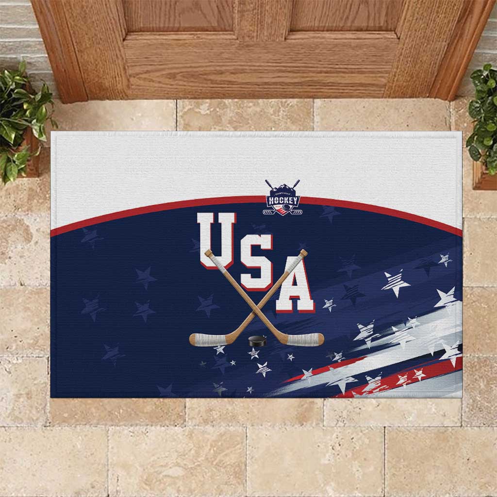 USA Ice Hockey Rubber Doormat American Power 2026 Edition