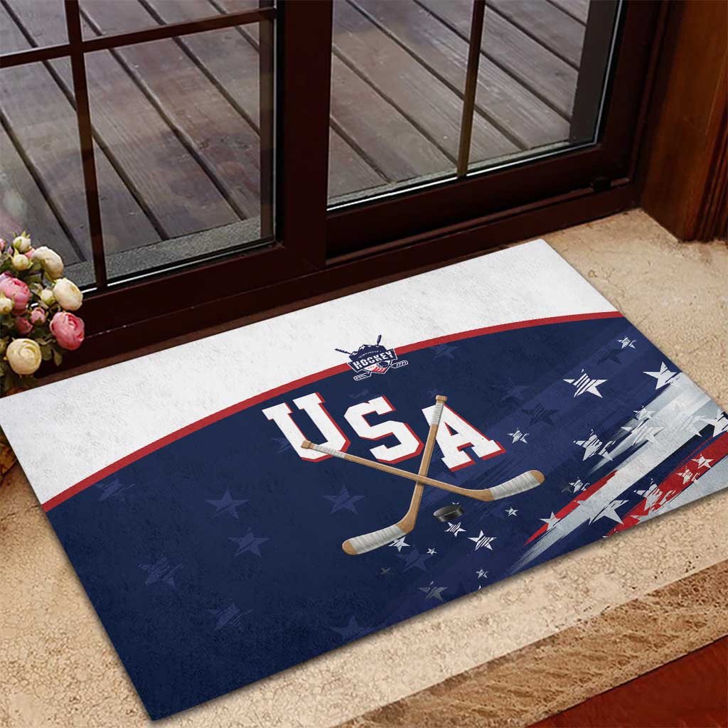 USA Ice Hockey Rubber Doormat American Power 2026 Edition