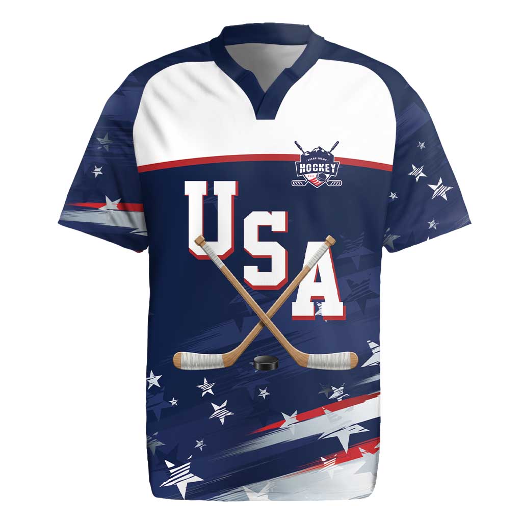 Custom USA Ice Hockey Rugby Jersey American Power 2026 Edition