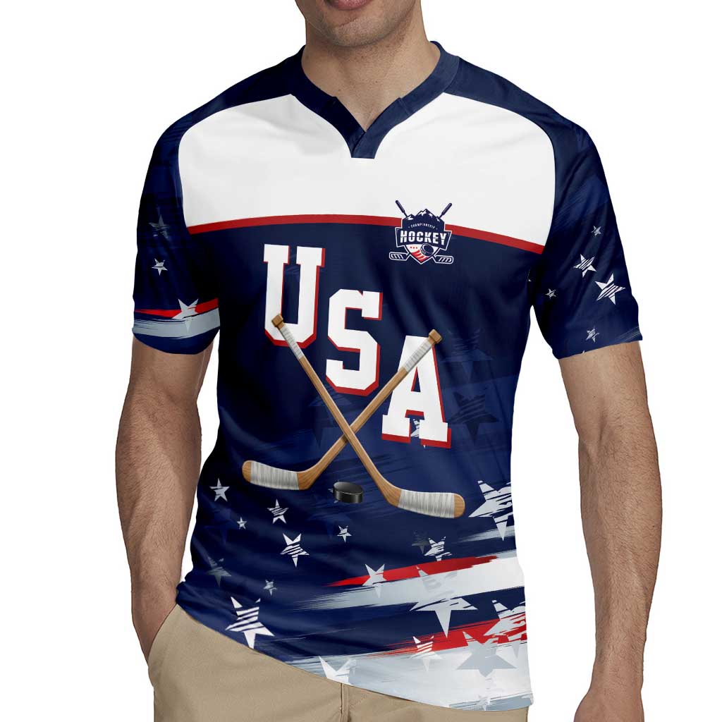 Custom USA Ice Hockey Rugby Jersey American Power 2026 Edition