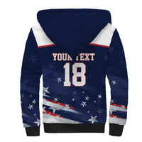 Custom USA Ice Hockey Sherpa Hoodie American Power 2026 Edition