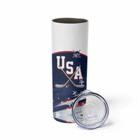 Custom USA Ice Hockey Skinny Tumbler American Power 2026 Edition
