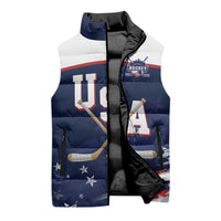 Custom USA Ice Hockey Sleeveless Puffer Jacket American Power 2026 Edition