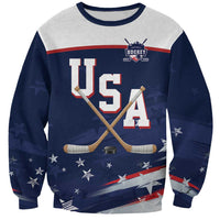 Custom USA Ice Hockey Sweatshirt American Power 2026 Edition
