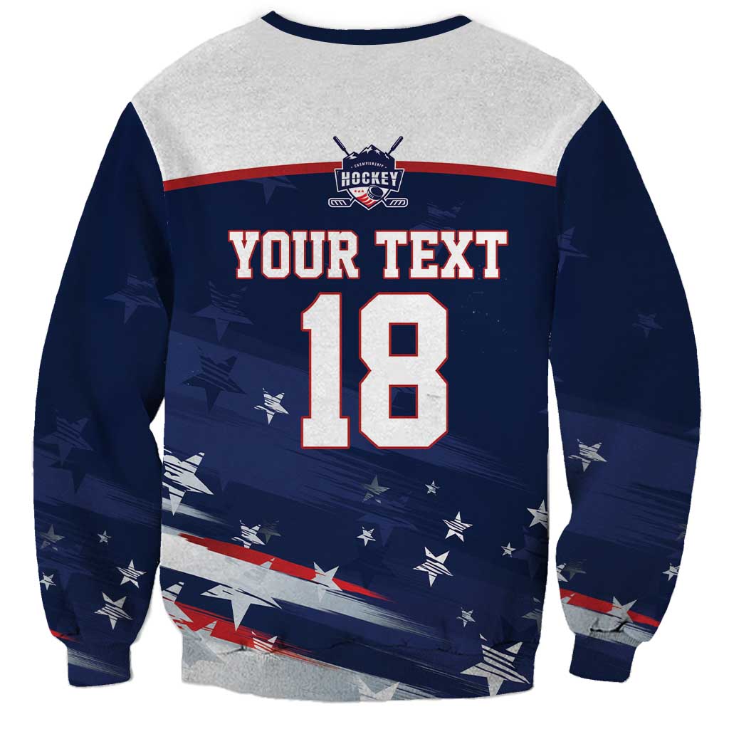 Custom USA Ice Hockey Sweatshirt American Power 2026 Edition