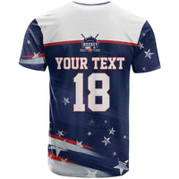 Custom USA Ice Hockey T Shirt American Power 2026 Edition