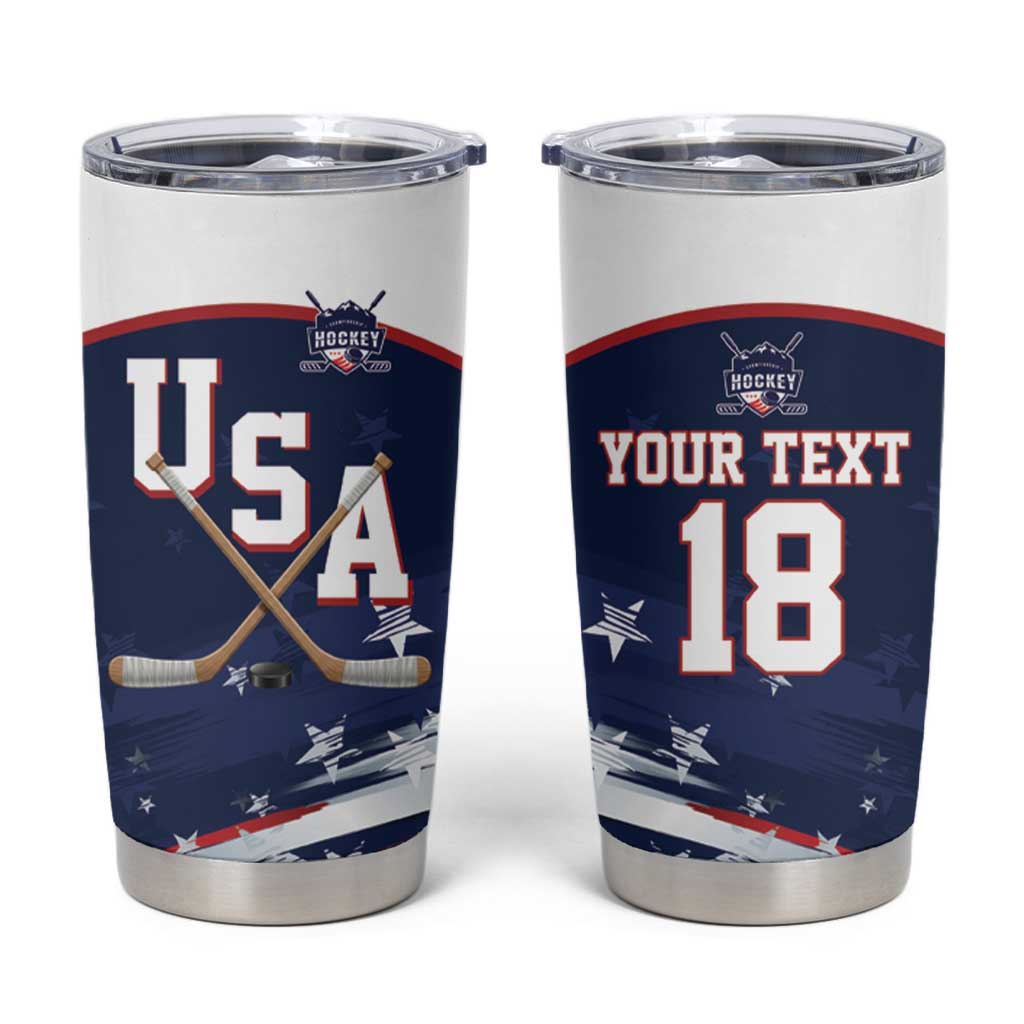 Custom USA Ice Hockey Tumbler Cup American Power 2026 Edition