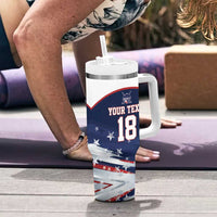 Custom USA Ice Hockey Tumbler With Handle American Power 2026 Edition
