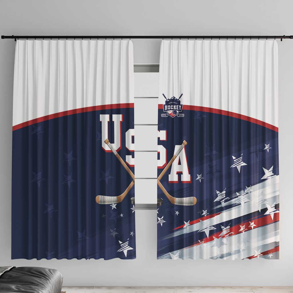 USA Ice Hockey Window Curtain American Power 2026 Edition