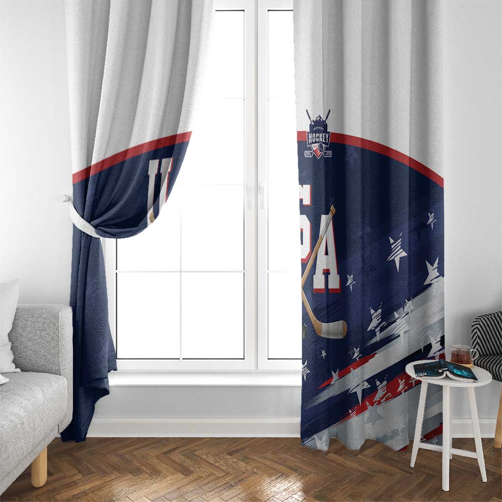 USA Ice Hockey Window Curtain American Power 2026 Edition