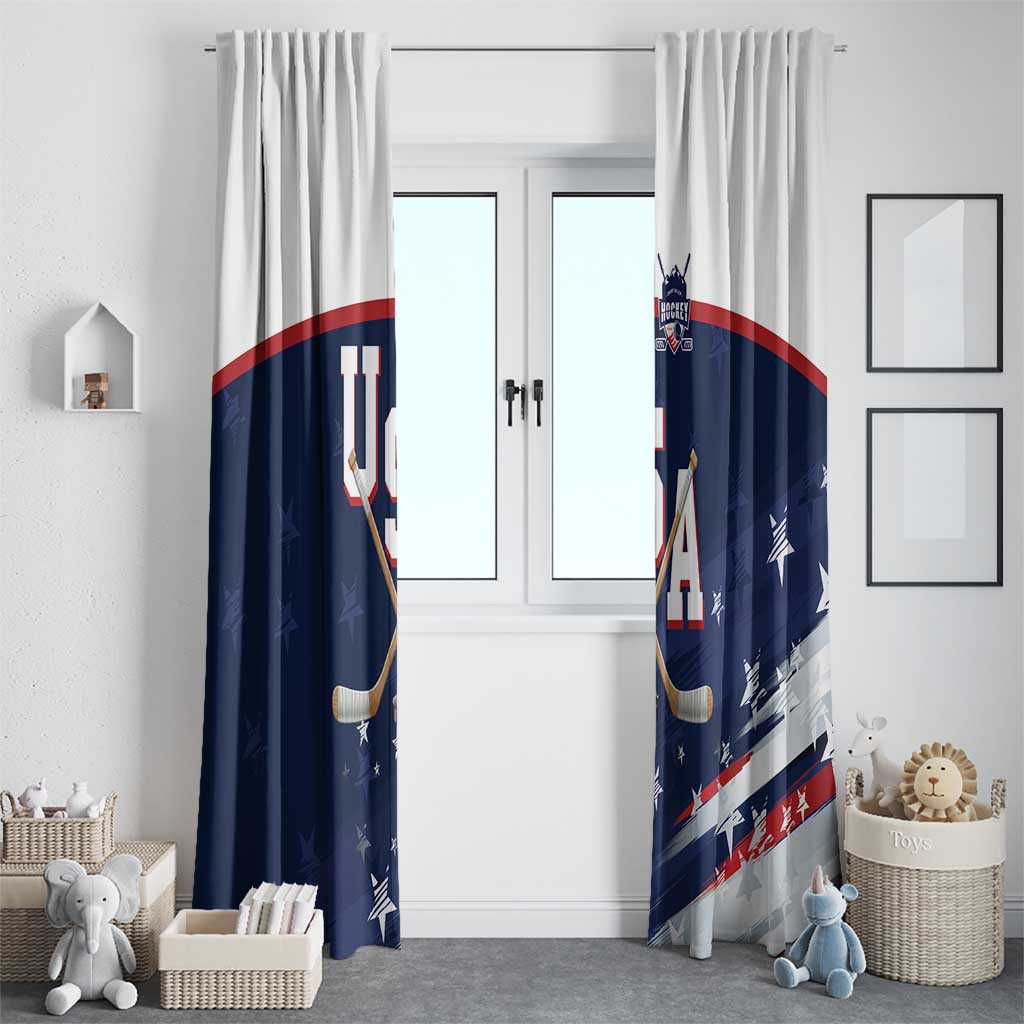 USA Ice Hockey Window Curtain American Power 2026 Edition