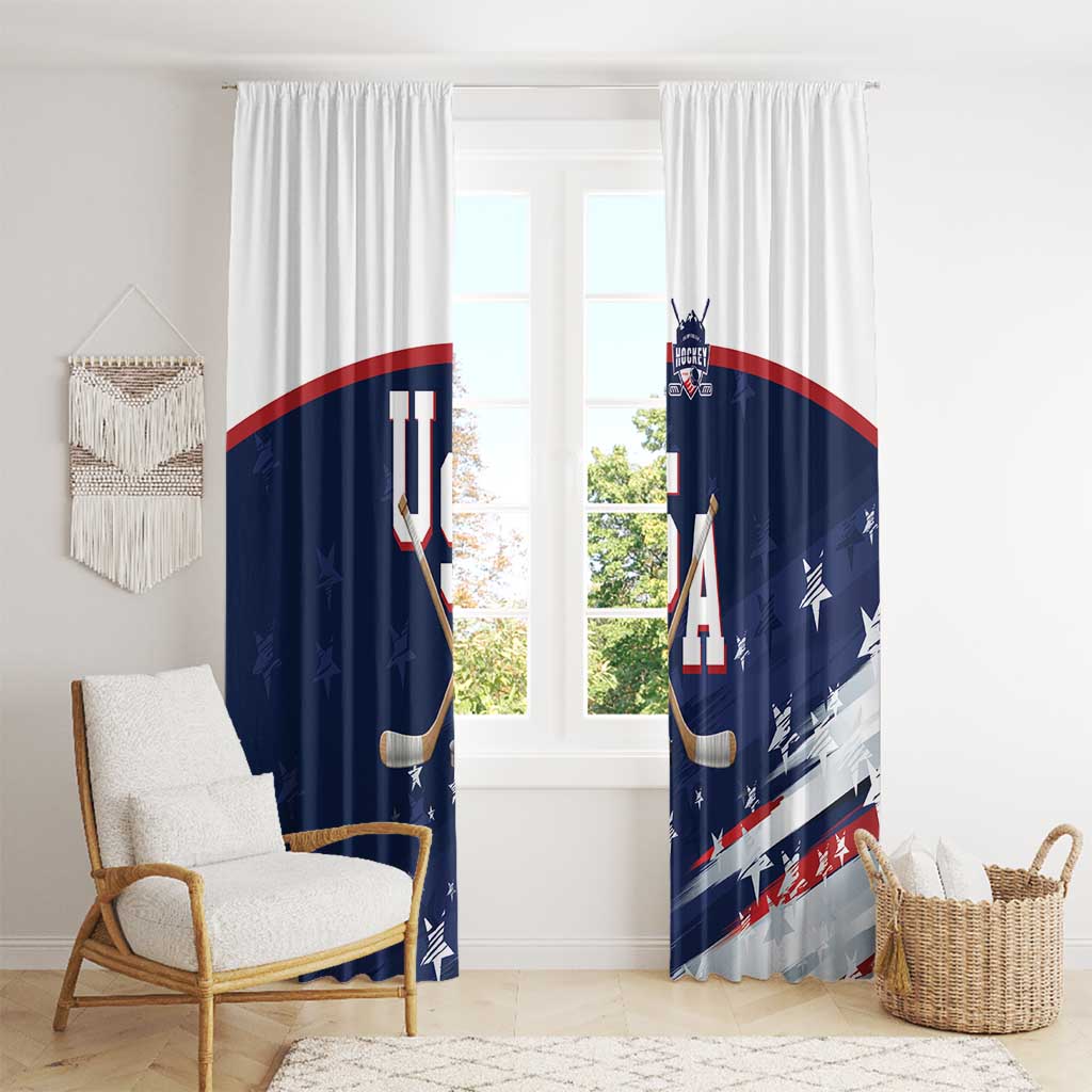 USA Ice Hockey Window Curtain American Power 2026 Edition