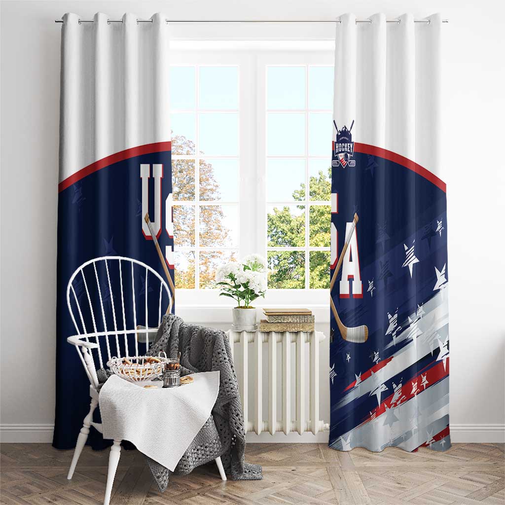USA Ice Hockey Window Curtain American Power 2026 Edition