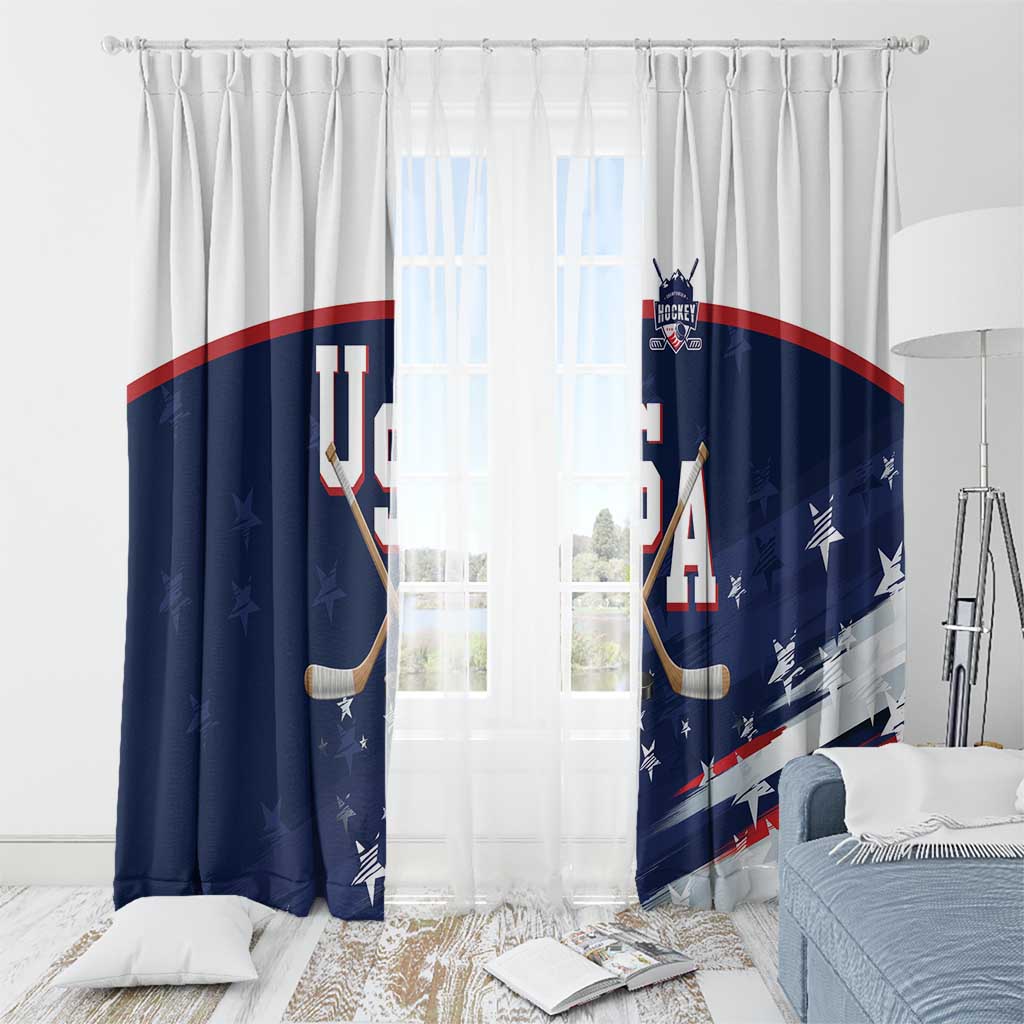 USA Ice Hockey Window Curtain American Power 2026 Edition