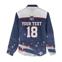 Custom USA Ice Hockey Women Casual Shirt American Power 2026 Edition
