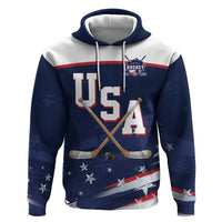 Custom USA Ice Hockey Zip Hoodie American Power 2026 Edition