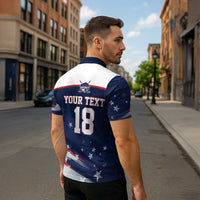 Custom USA Ice Hockey Zipper Polo Shirt American Power 2026 Edition