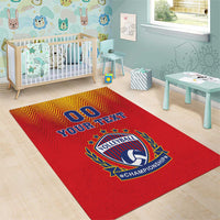 Custom Romania Volleyball Area Rug Sporty Style