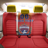 Custom Romania Volleyball Back Car Seat Cover Sporty Style