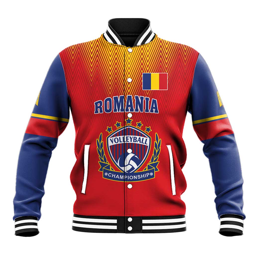 Custom Romania Volleyball Baseball Jacket Sporty Style