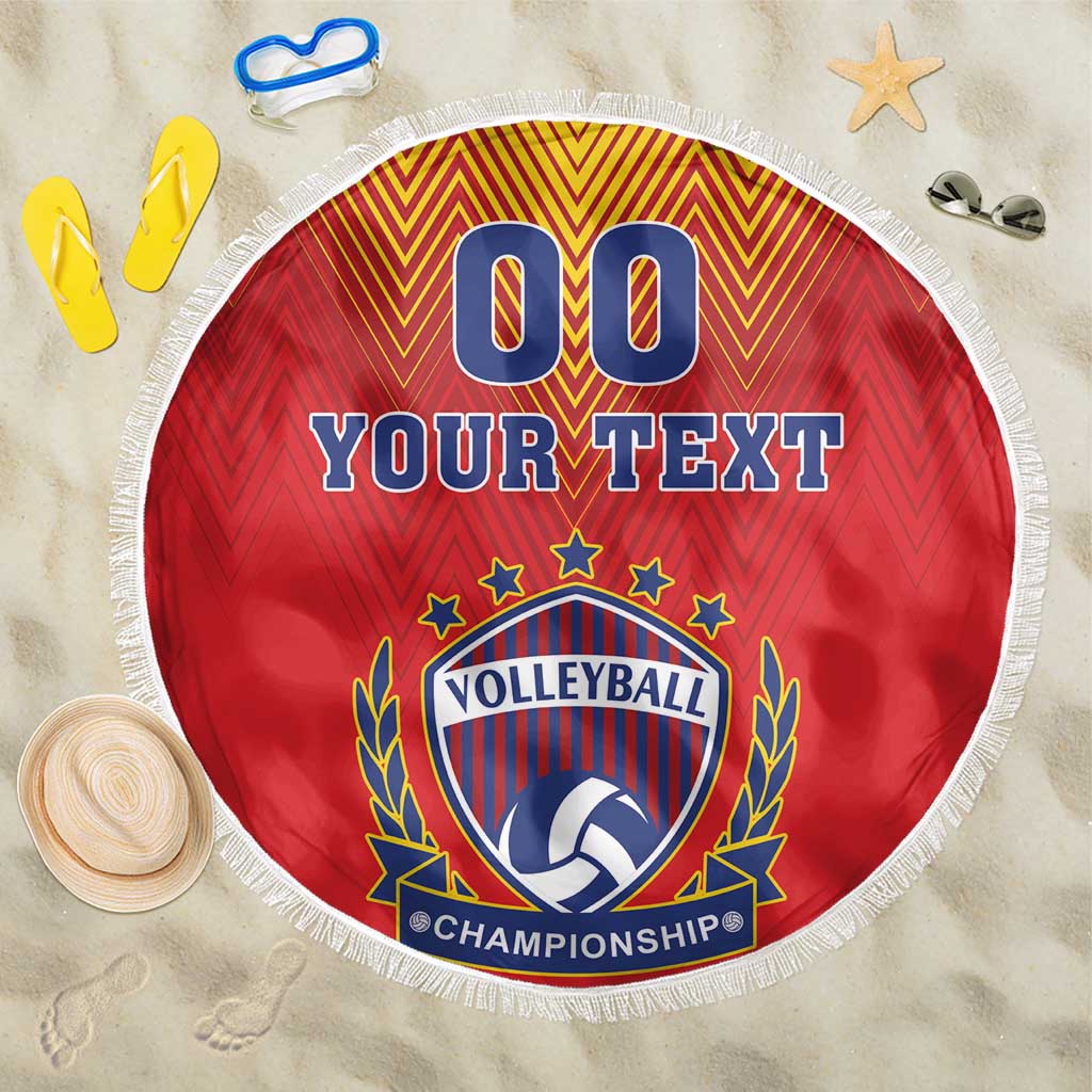 Custom Romania Volleyball Beach Blanket Sporty Style