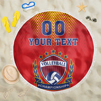 Custom Romania Volleyball Beach Blanket Sporty Style