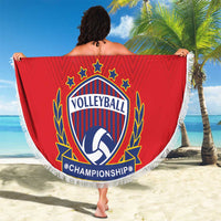 Custom Romania Volleyball Beach Blanket Sporty Style