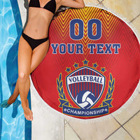 Custom Romania Volleyball Beach Blanket Sporty Style