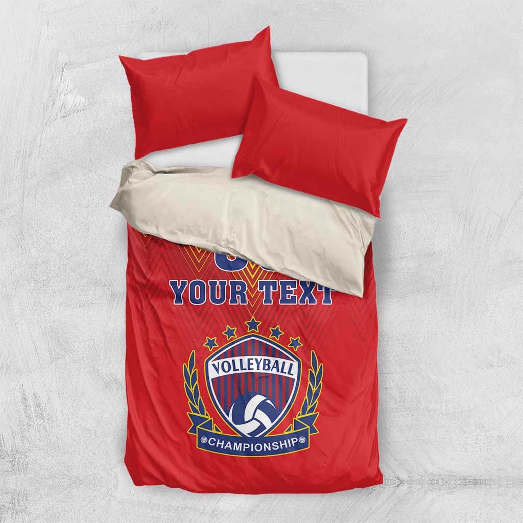Custom Romania Volleyball Bedding Set Sporty Style