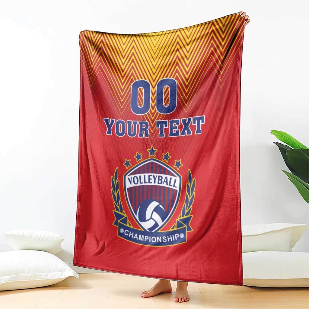 Custom Romania Volleyball Blanket Sporty Style