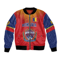 Custom Romania Volleyball Bomber Jacket Sporty Style