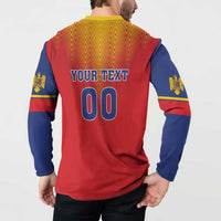 Custom Romania Volleyball Button Sweatshirt Sporty Style