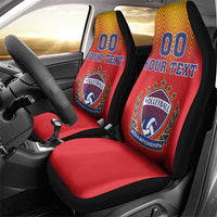 Custom Romania Volleyball Car Seat Cover Sporty Style