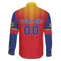 Custom Romania Volleyball Family Matching Long Sleeve Bodycon Dress and Hawaiian Shirt Sporty Style