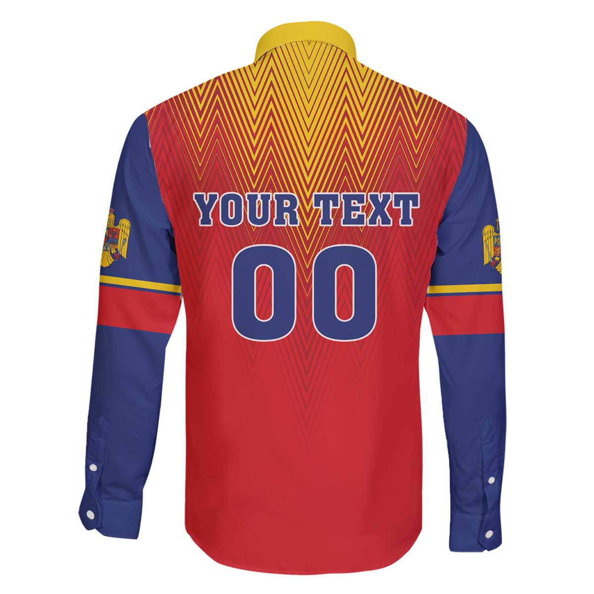 Custom Romania Volleyball Family Matching Off The Shoulder Long Sleeve Dress and Hawaiian Shirt Sporty Style