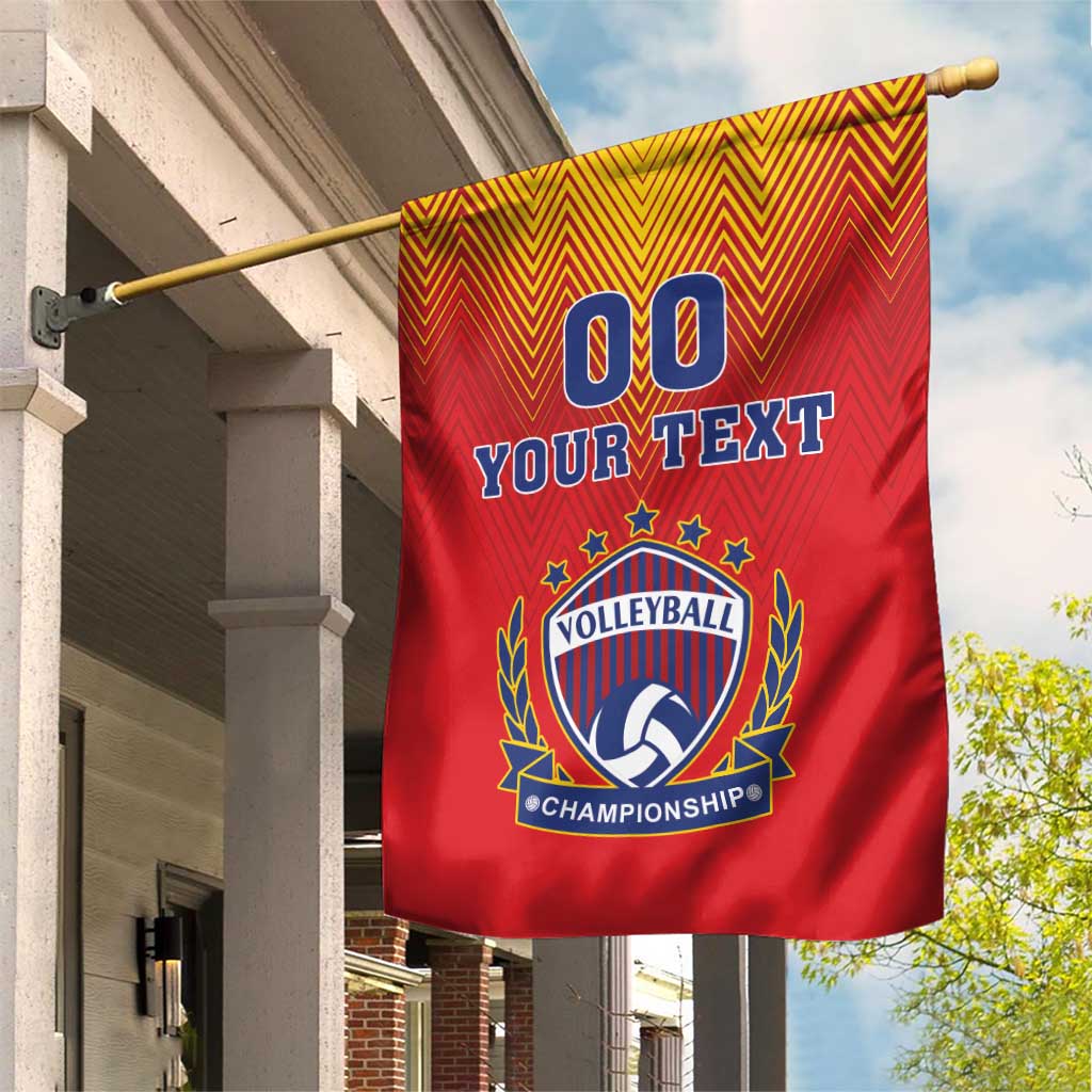 Custom Romania Volleyball Garden Flag Sporty Style