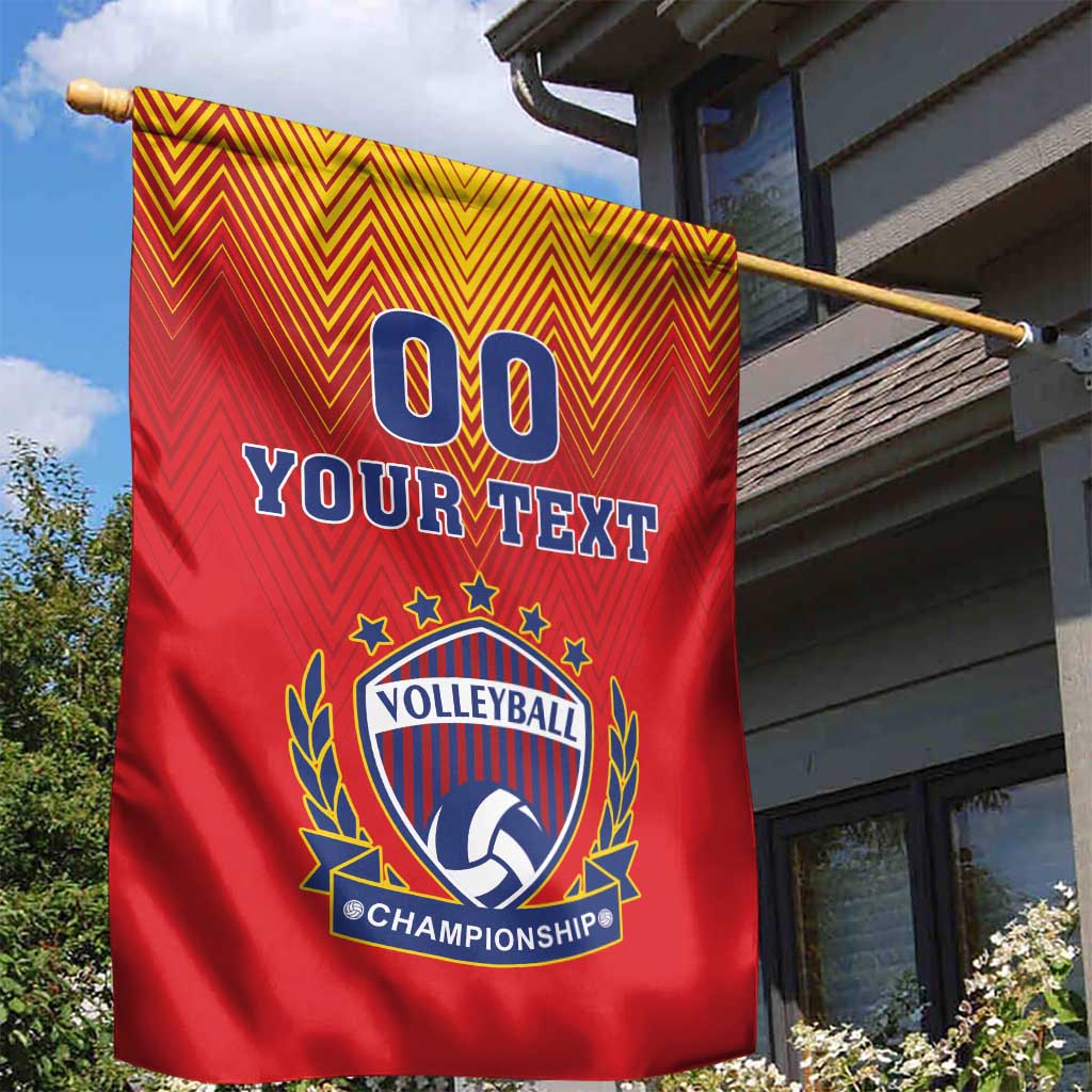 Custom Romania Volleyball Garden Flag Sporty Style