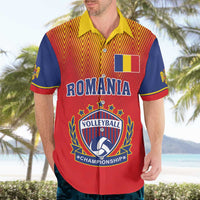 Custom Romania Volleyball Hawaiian Shirt Sporty Style