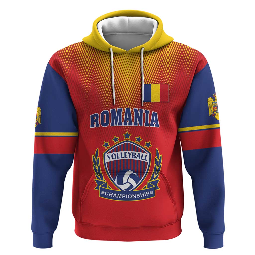 Custom Romania Volleyball Hoodie Sporty Style