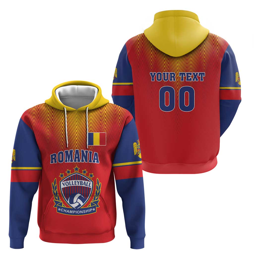 Custom Romania Volleyball Hoodie Sporty Style