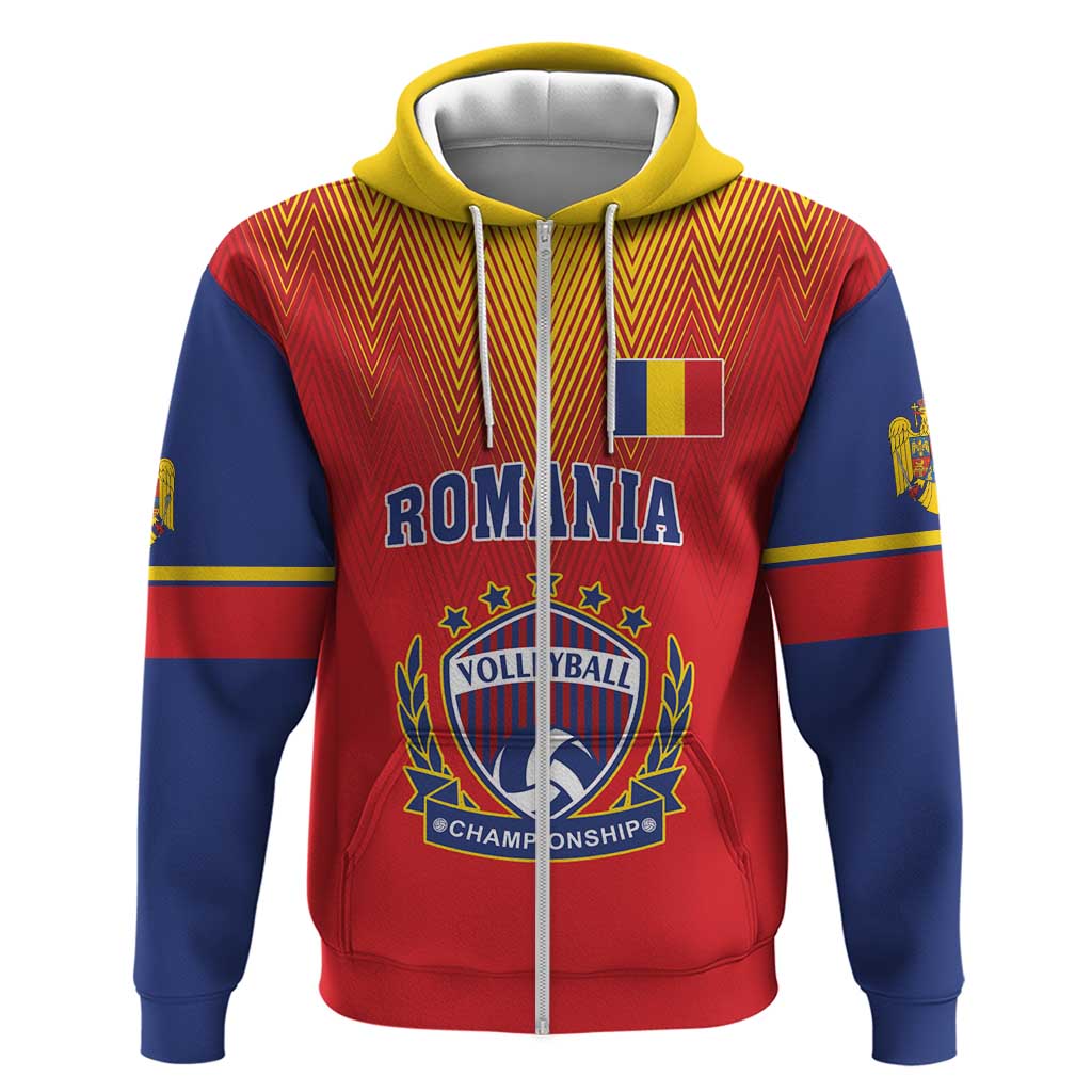Custom Romania Volleyball Hoodie Sporty Style