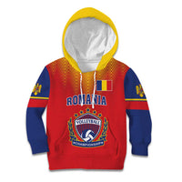 Custom Romania Volleyball Kid Hoodie Sporty Style