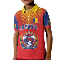 Custom Romania Volleyball Kid Polo Shirt Sporty Style