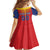 Custom Romania Volleyball Kid Short Sleeve Dress Sporty Style