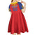 Custom Romania Volleyball Kid Short Sleeve Dress Sporty Style