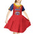 Custom Romania Volleyball Kid Short Sleeve Dress Sporty Style