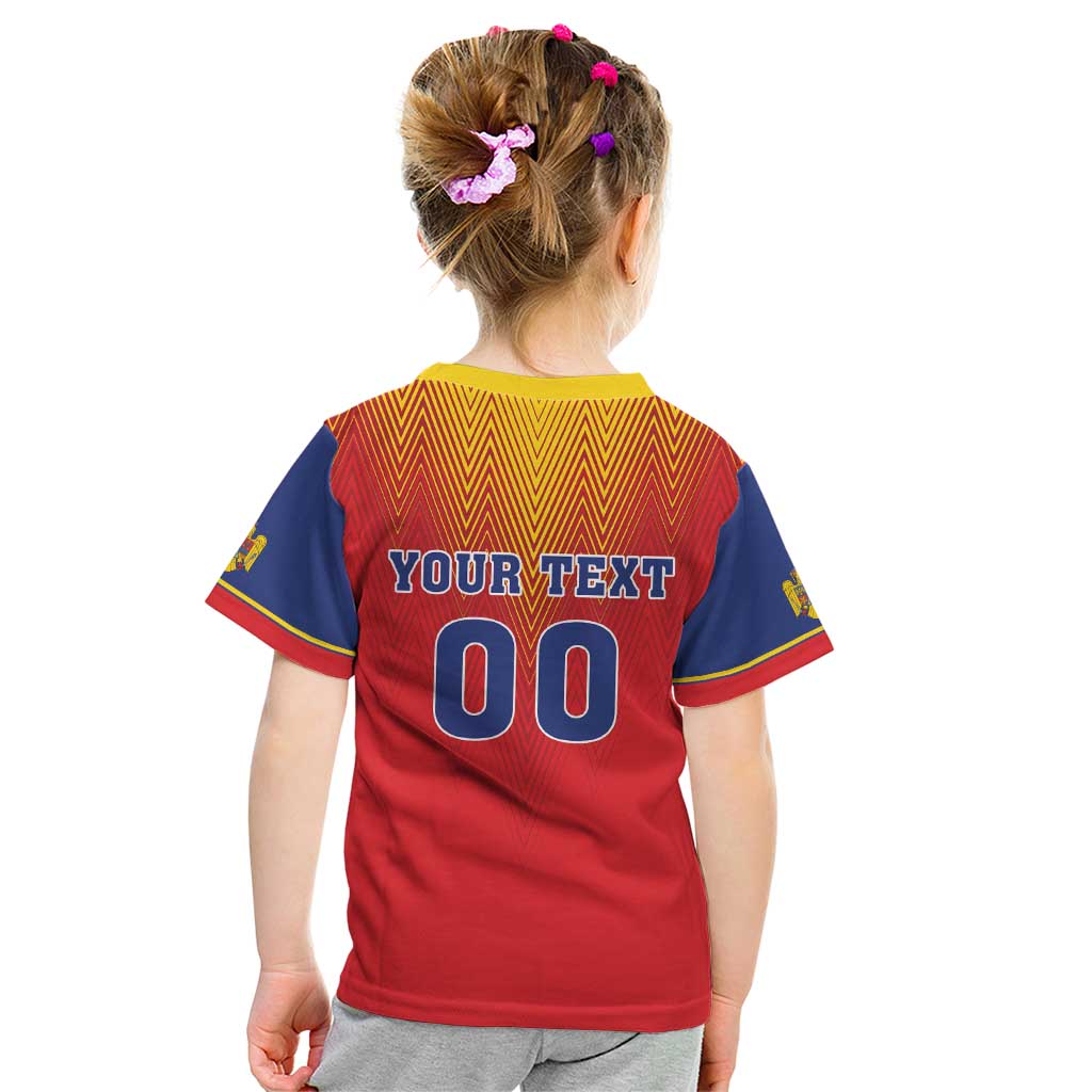 Custom Romania Volleyball Kid T Shirt Sporty Style